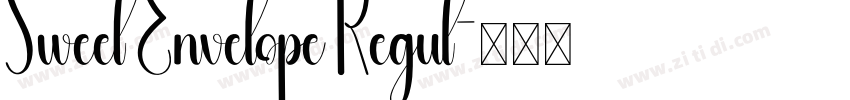 Sweet Envelope Regul字体转换